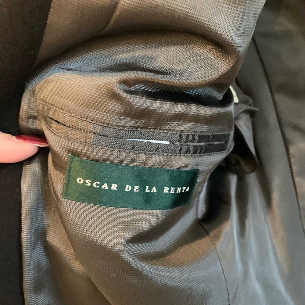 Men’s Black sport coat by Oscar Delarenta - Picture 3 of 8